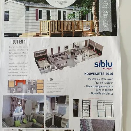 Mobil-home Intuition 8p Parque de Campismo Saint-Jean-de-Monts